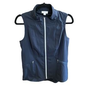 J Jill Womens Navy Blue Vest XS